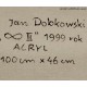 Jan Dobkowski(1942) - Nieskończoność II - 1999 - akryl, płótno - 100x46 cm