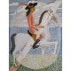 Czesław Tumielewicz (1942) - Jeździec w kapeluszu- grafika barwna