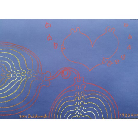 Jan Dobkowski (1942) - bez tytułu - pastel, papier - 1993 r - 50x70 cm