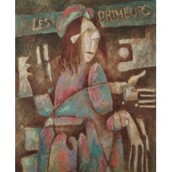 Patryk Lewkowicz (1959) - Les Primeurs - olej, płótno - 73x60 cm. - 1997 r.